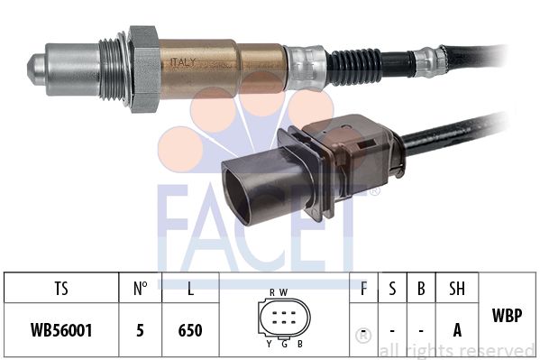 FACET Lambda Ojsijen Sensörü 650mm LS 44490­LSU-4.9