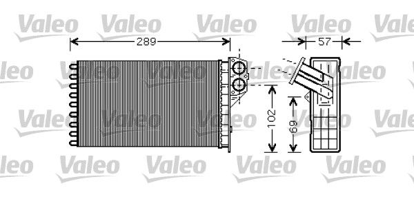 VALEO Kalorifer Radyatörü Otomatik Klima 245x140x40