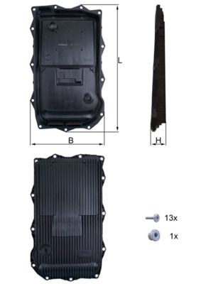 MAHLE Şanzıman Yağ Karteri HX184KIT