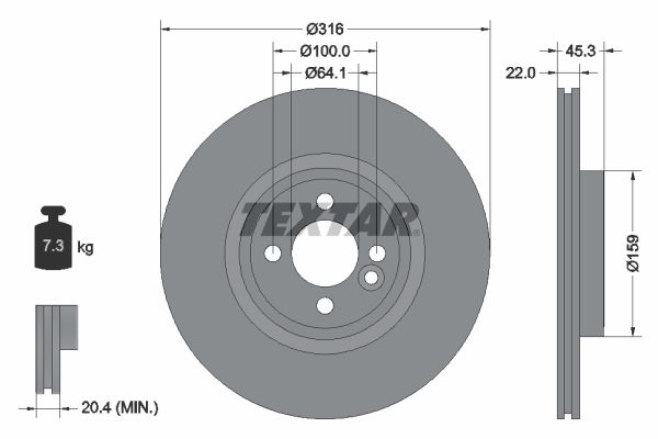 TEXTAR Ön Fren Diski Takım Works Spor Fren