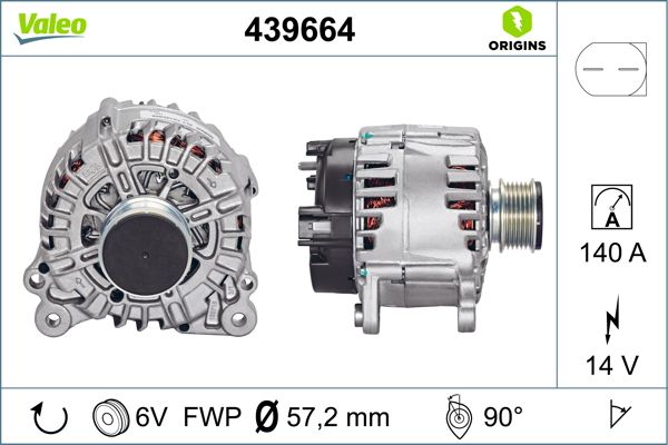 VALEO Alternatör 12 V 140A