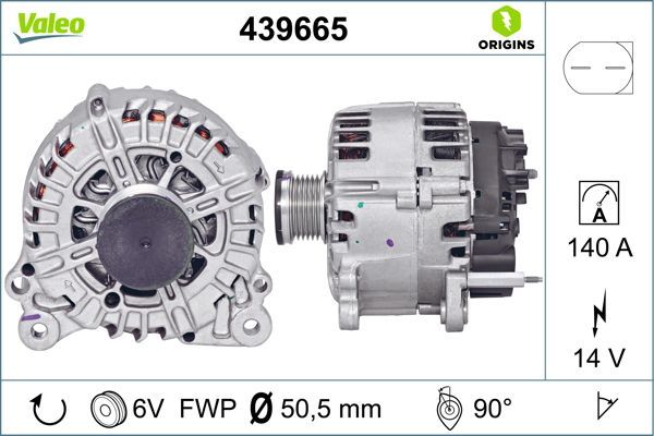 VALEO Alternatör 12 V 140A