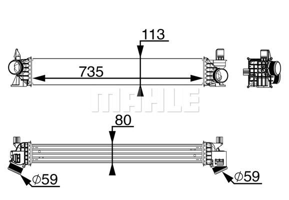 MAHLE Turbo İntercooler Radyatörü
