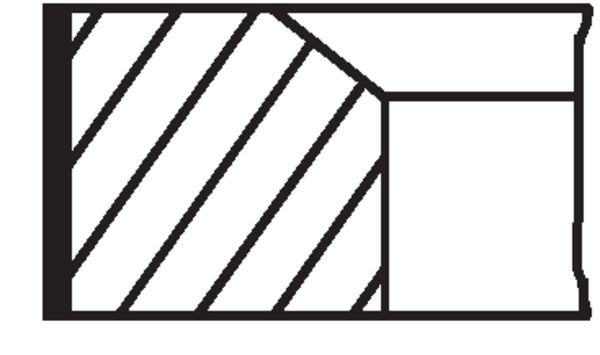 MAHLE Motor Segmanı 87.00mm 2.5x2x3