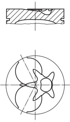 MAHLE Motor Pistonu 87.50mm