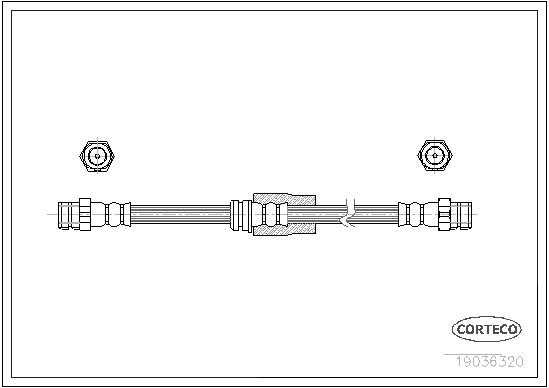 CORTECO Fren Hortumu Ön 560mm