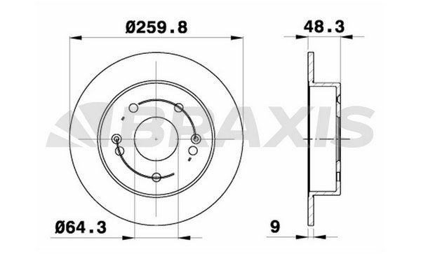 BRAXIS Arka Fren Diski