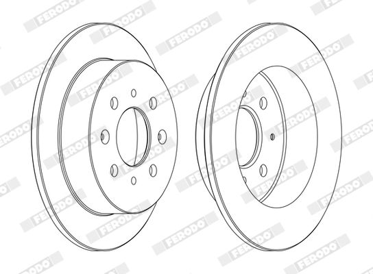 FERODO Arka Fren Diski DDF1358C