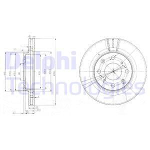 DELPHI Ön Fren Diski Havalı 240-4