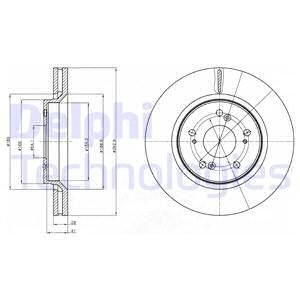 DELPHI Ön Fren Diski Havalı 293 5