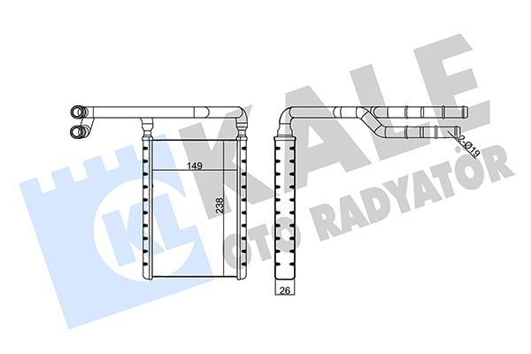 KALE Kalorifer Radyatörü 26Mm