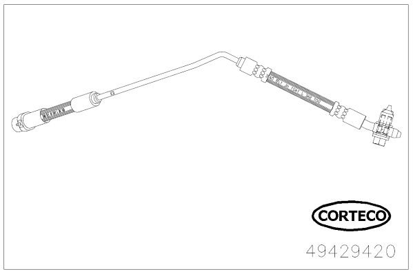 CORTECO Fren Hortumu Arka Sol 570Mm