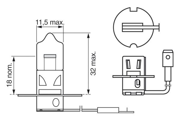 BOSCH Ampül 12V H3 Pk22S Longlıfe Daytıme