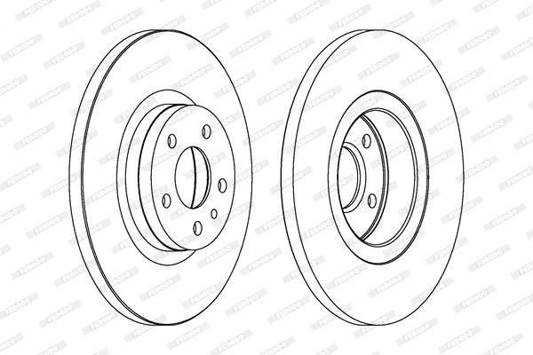 FERODO Ön Fren Diski Düz 281Mm