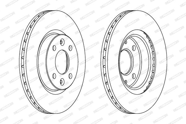 FERODO Ön Fren Diski Havalı 259Mm