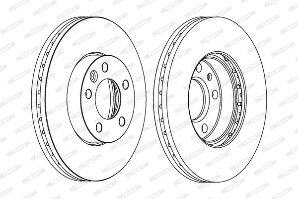 FERODO Ön Fren Diski Havalı 308Mm 16 Jant