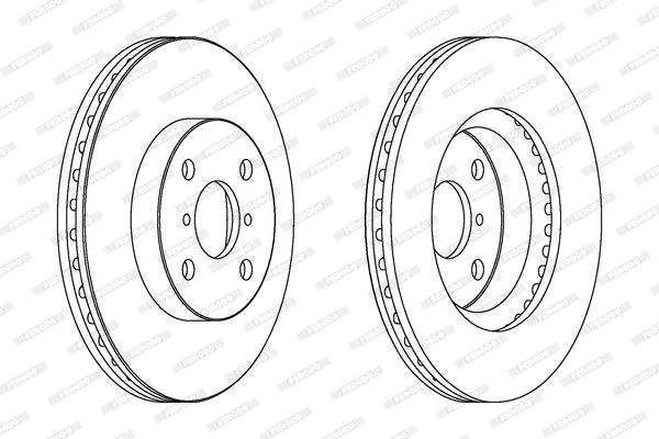 FERODO Ön Fren Diski Havalı (258 4)