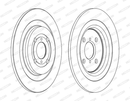 FERODO Arka Fren Diski Düz (278 4)