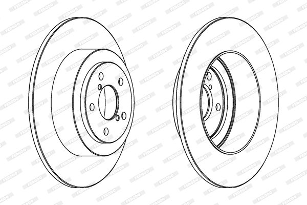 FERODO Arka Fren Diski Düz (290 5)
