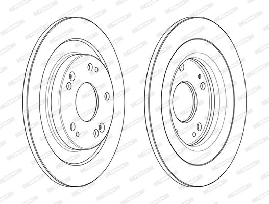 FERODO Arka Fren Diski Düz (Karbonlu) (276 5)