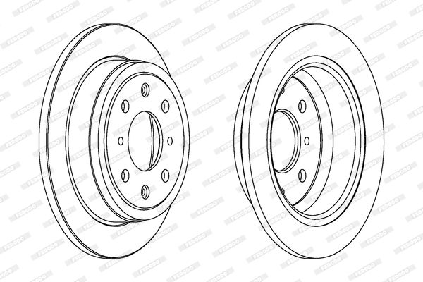 FERODO Arka Fren Diski Düz (239 4)