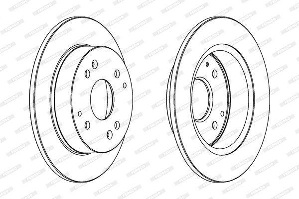 FERODO Arka Fren Diski Düz (260 4)